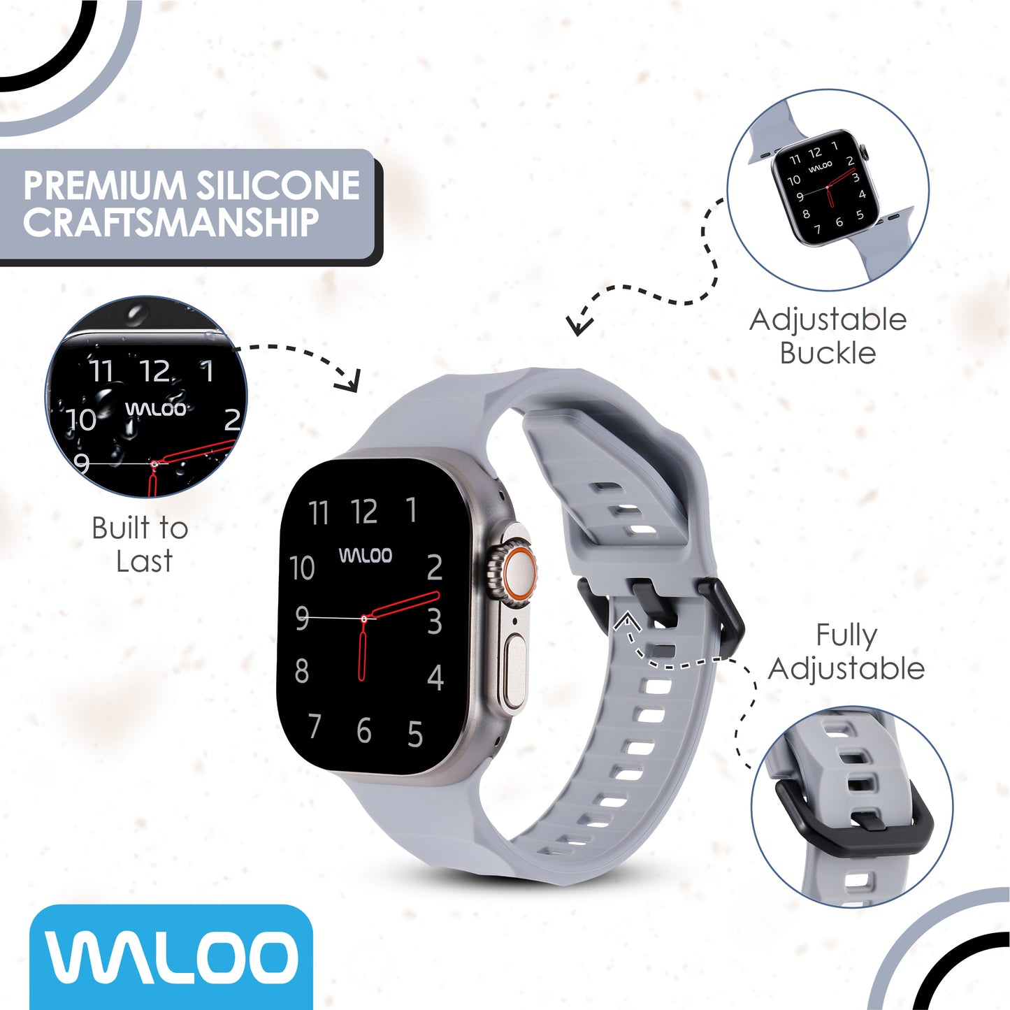 Waloo Explorer Silicone Band For Apple Watch