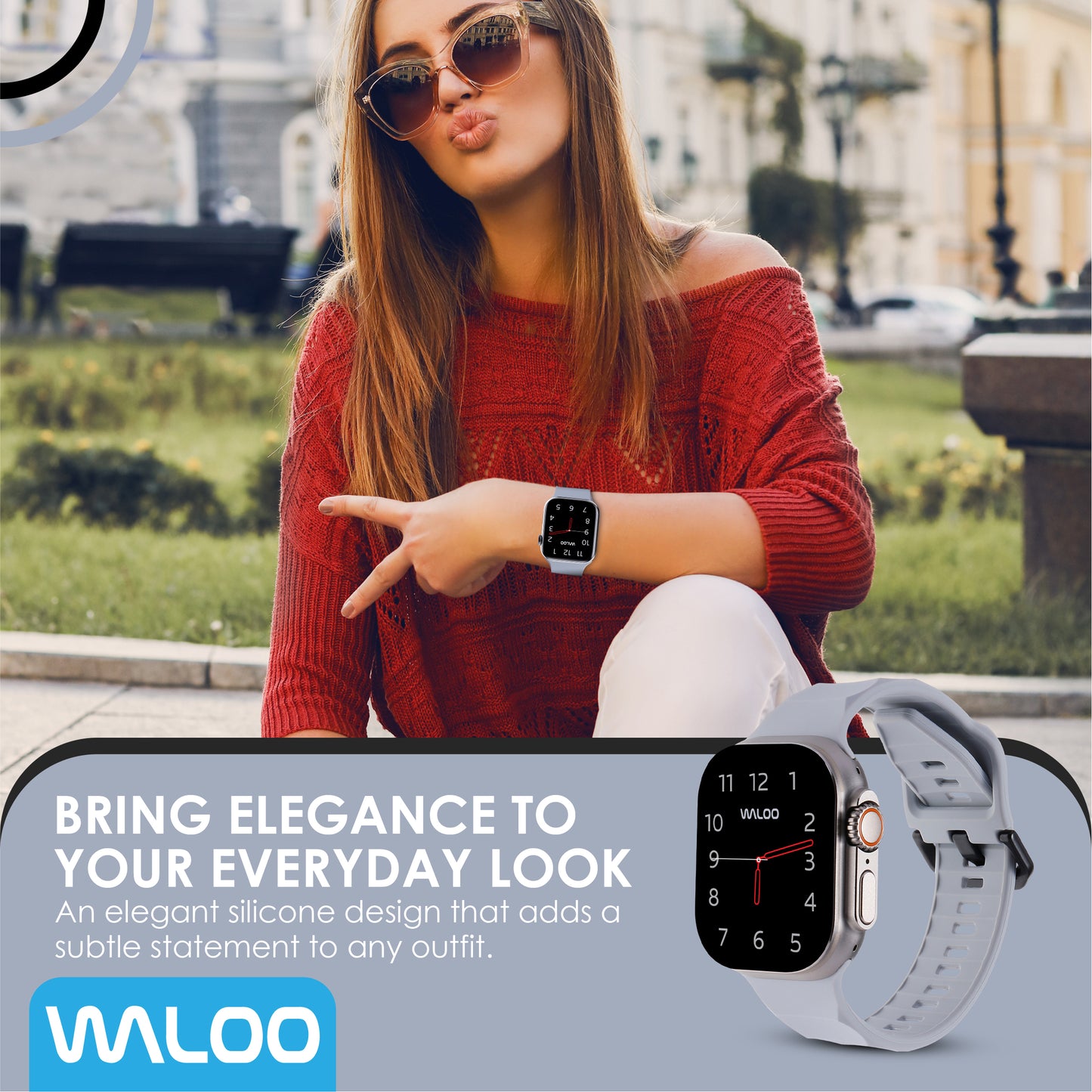Waloo Explorer Silicone Band For Apple Watch