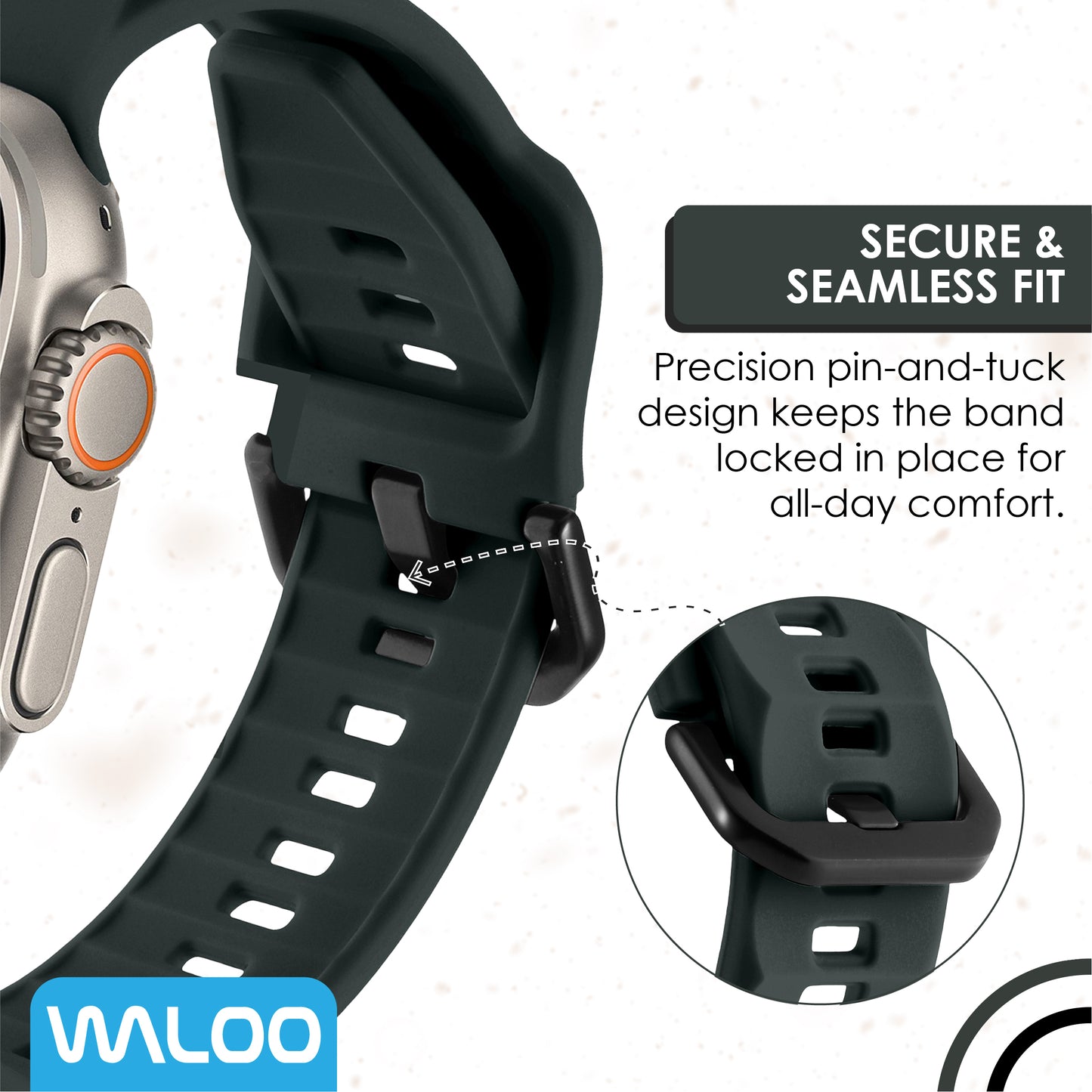 Waloo Explorer Silicone Band For Apple Watch