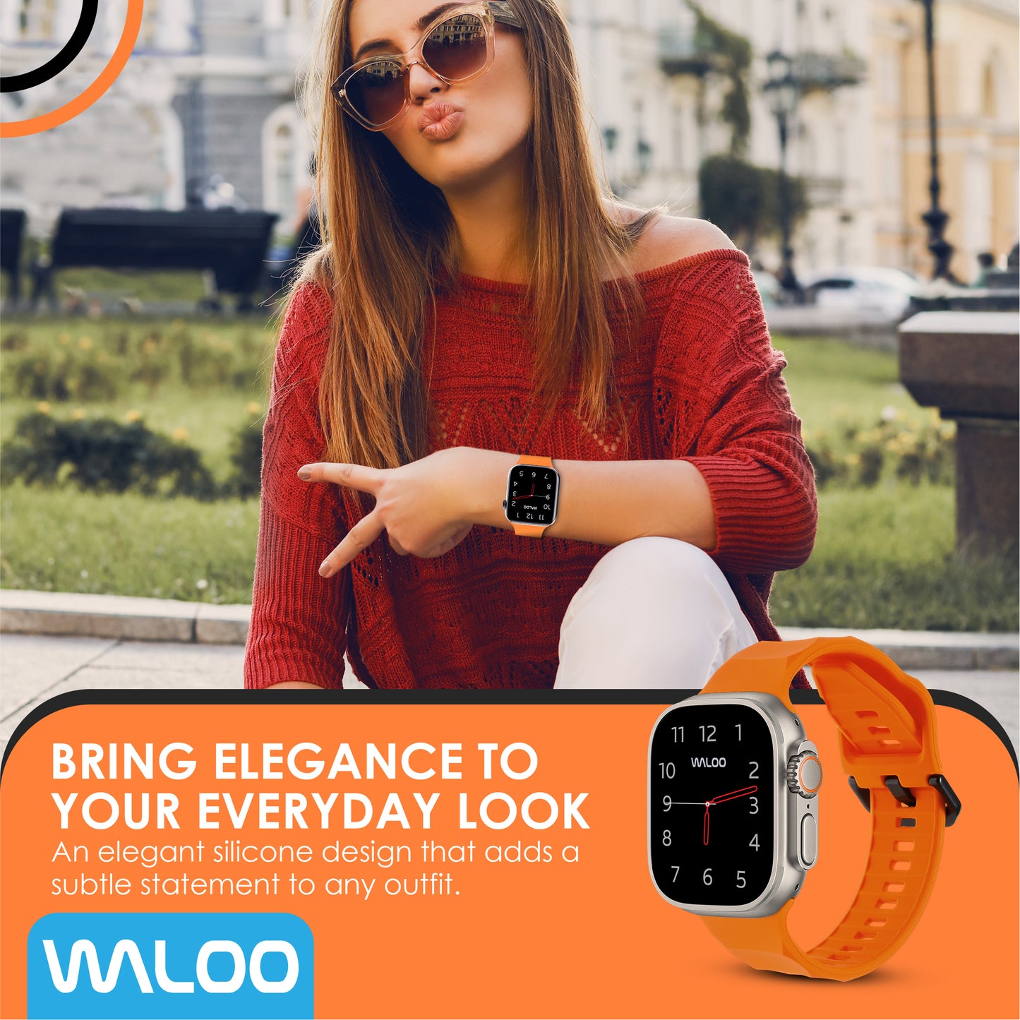 Waloo Explorer Silicone Band For Apple Watch