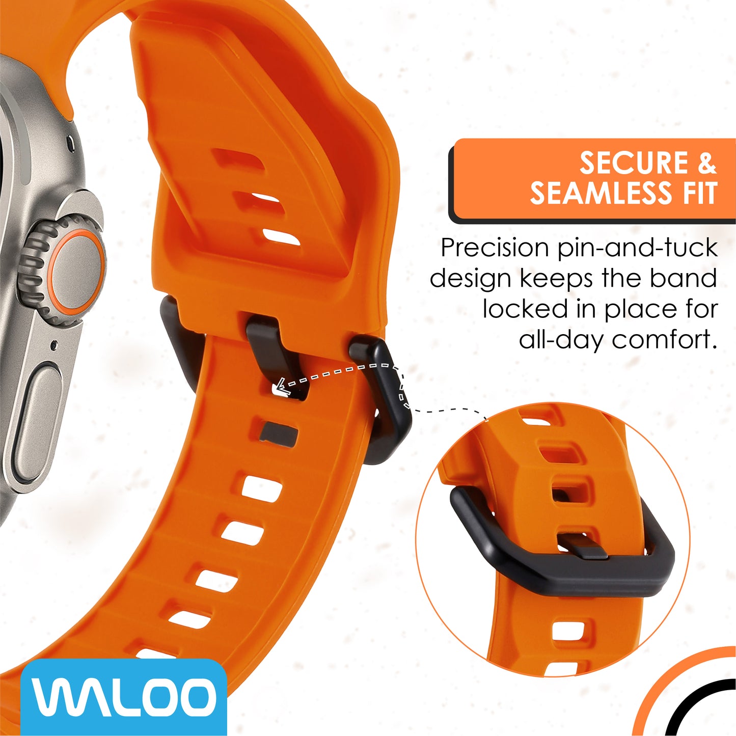 Waloo Explorer Silicone Band For Apple Watch