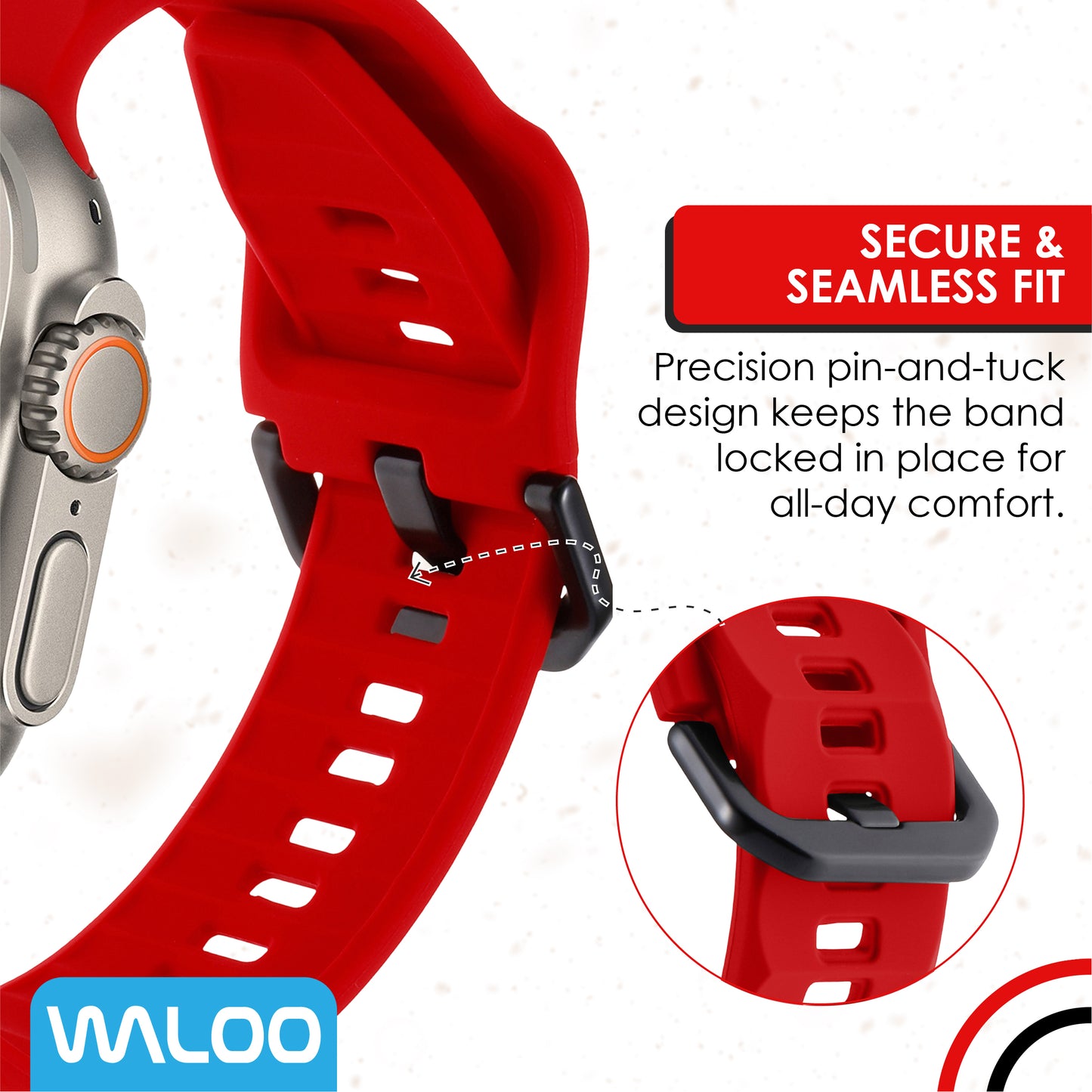 Waloo Explorer Silicone Band For Apple Watch