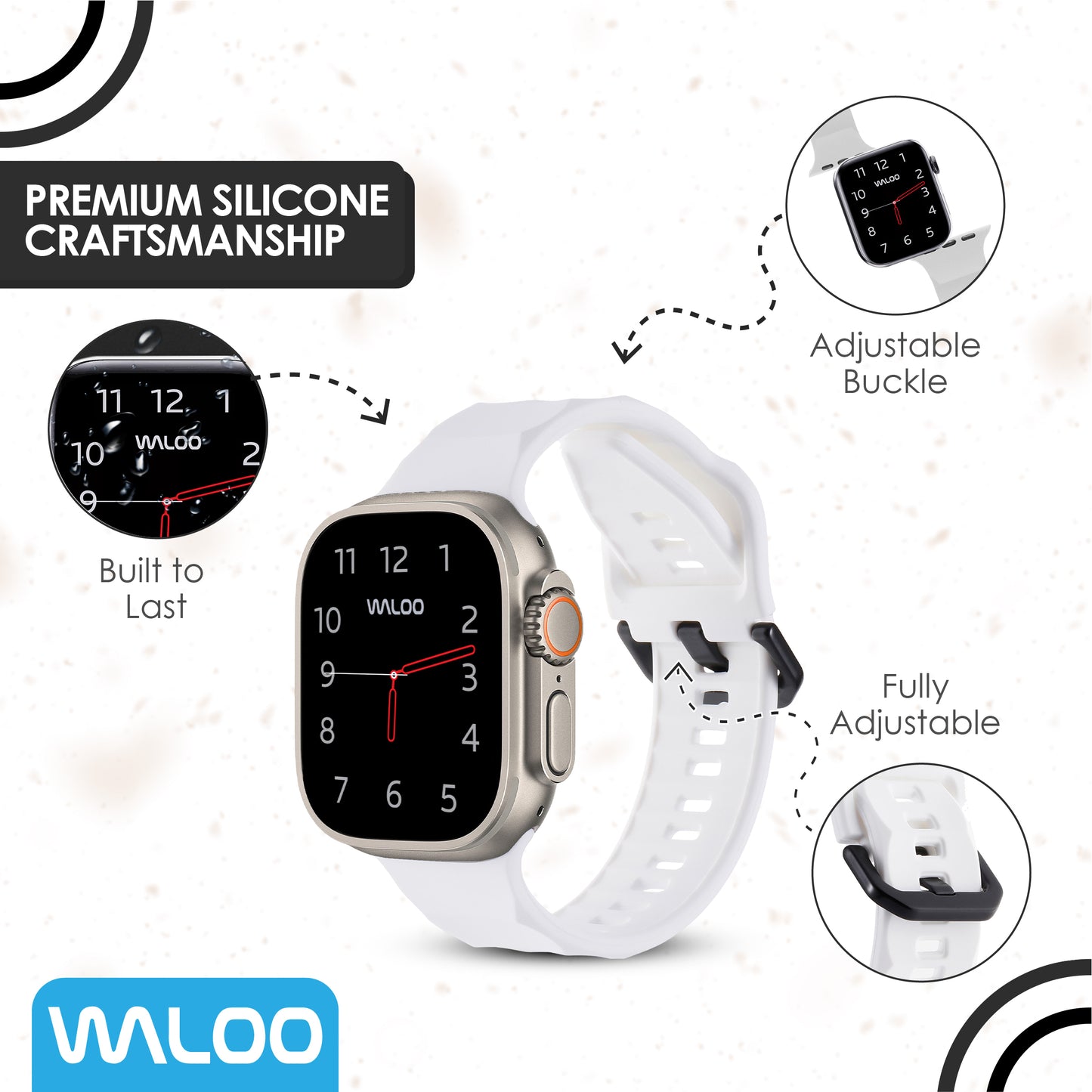Waloo Explorer Silicone Band For Apple Watch