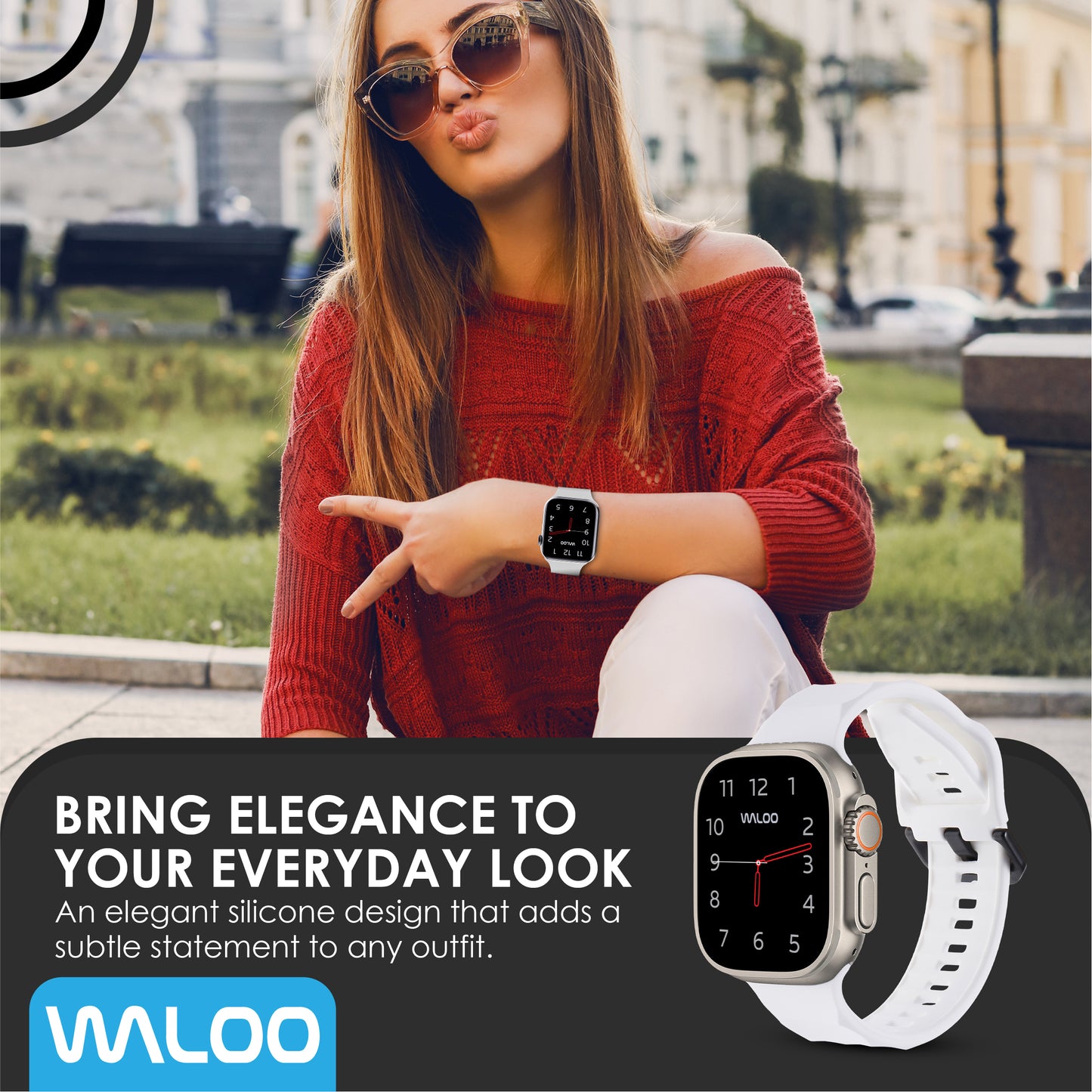 Waloo Explorer Silicone Band For Apple Watch
