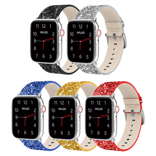 Waloo Leather Bling Band For Apple Watch