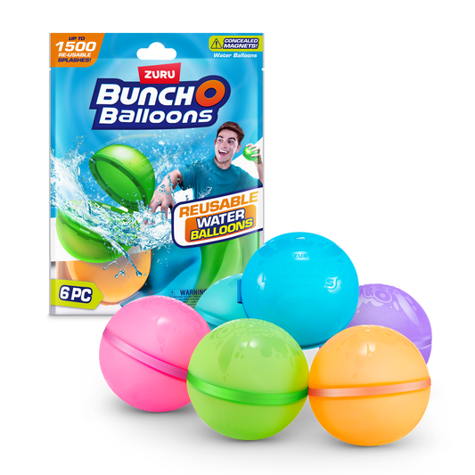 Zuru Bunch O Balloons Reusable Water Balloons - 6 Pack