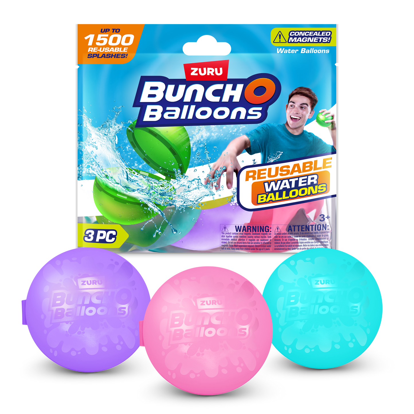 Zuru Bunch O Balloons Reusable Water Balloons - 3 Pack