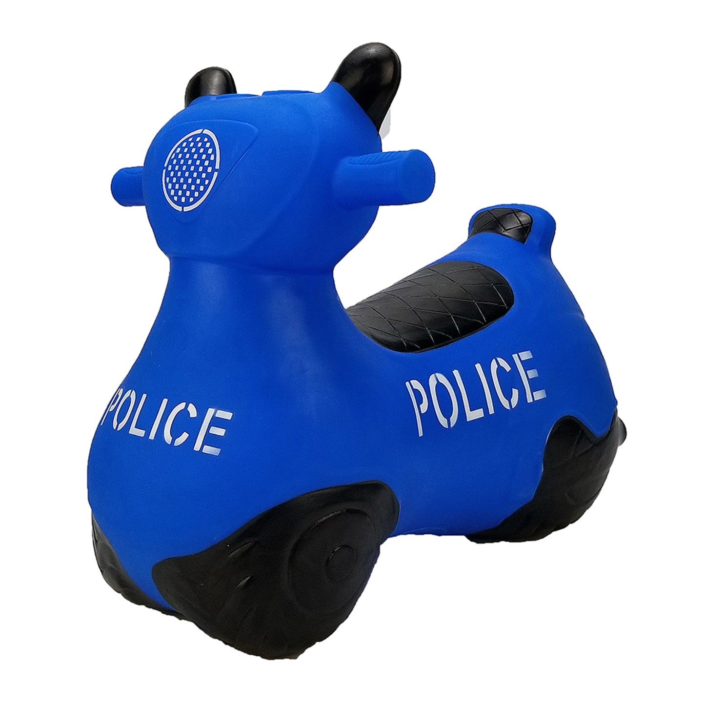 BounceZiez Inflatable Bouncy Ride-On Hopper with Pump - Police Car