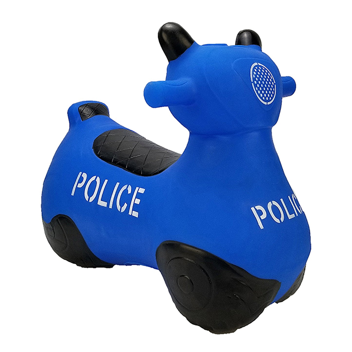 BounceZiez Inflatable Bouncy Ride-On Hopper with Pump - Police Car