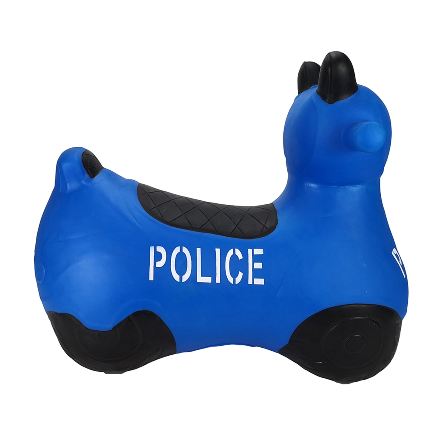 BounceZiez Inflatable Bouncy Ride-On Hopper with Pump - Police Car