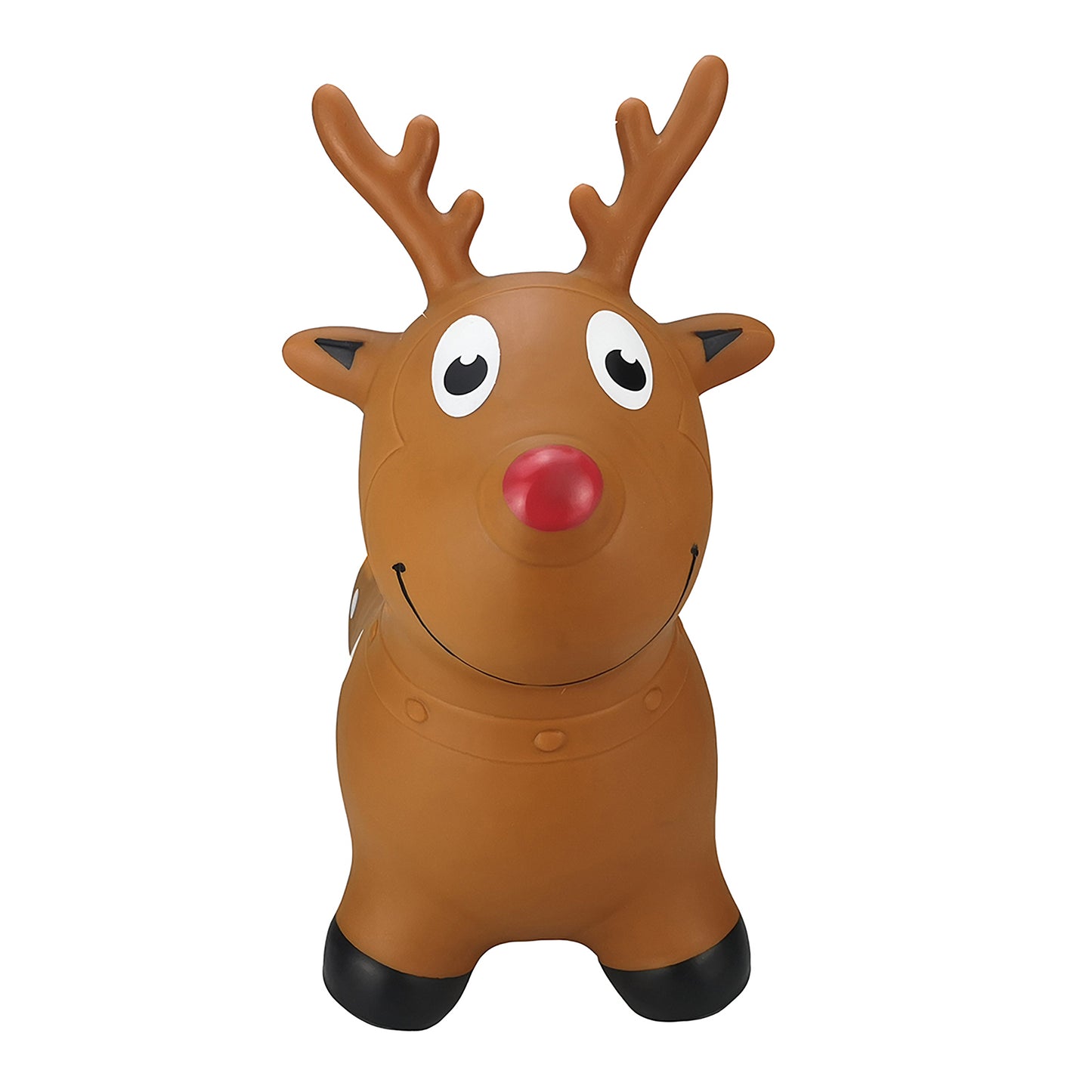 BounceZiez Inflatable Bouncy Ride-On Hopper with Pump - Reindeer