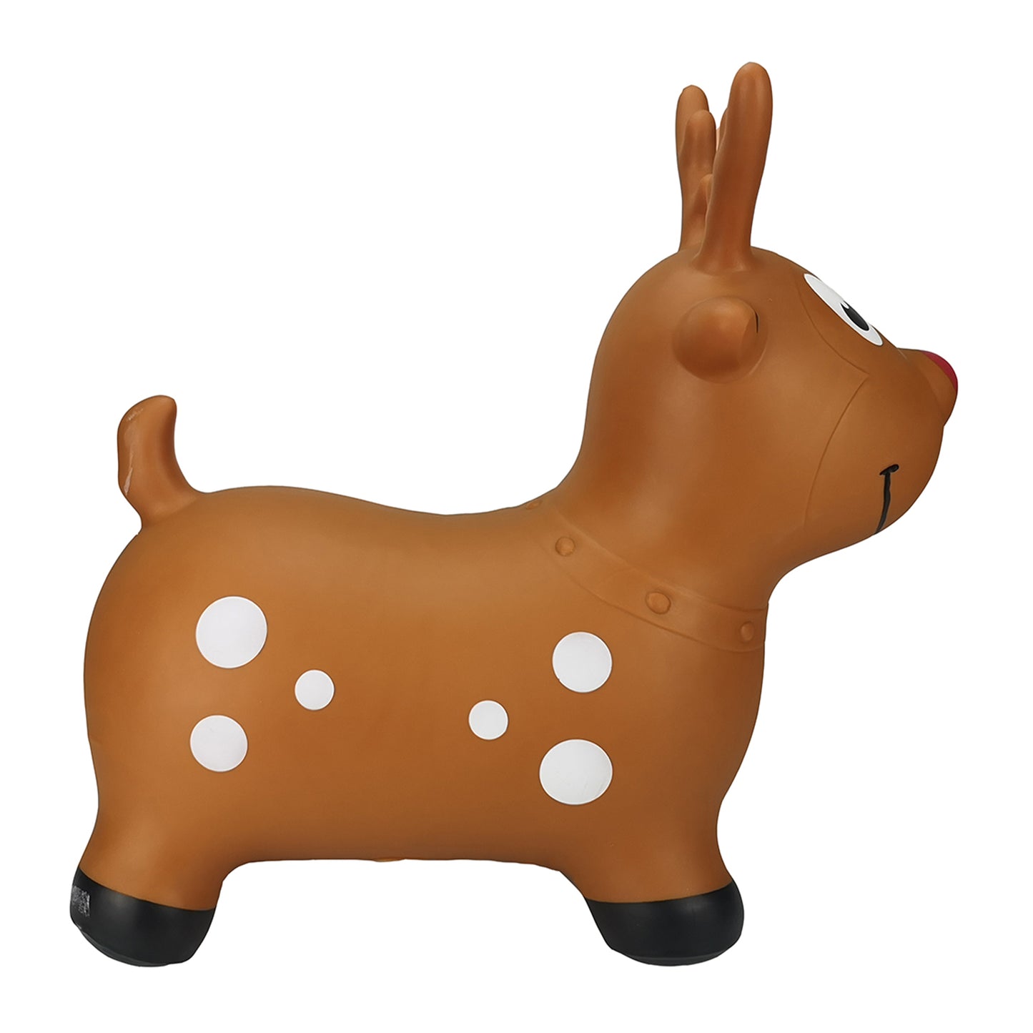BounceZiez Inflatable Bouncy Ride-On Hopper with Pump - Reindeer