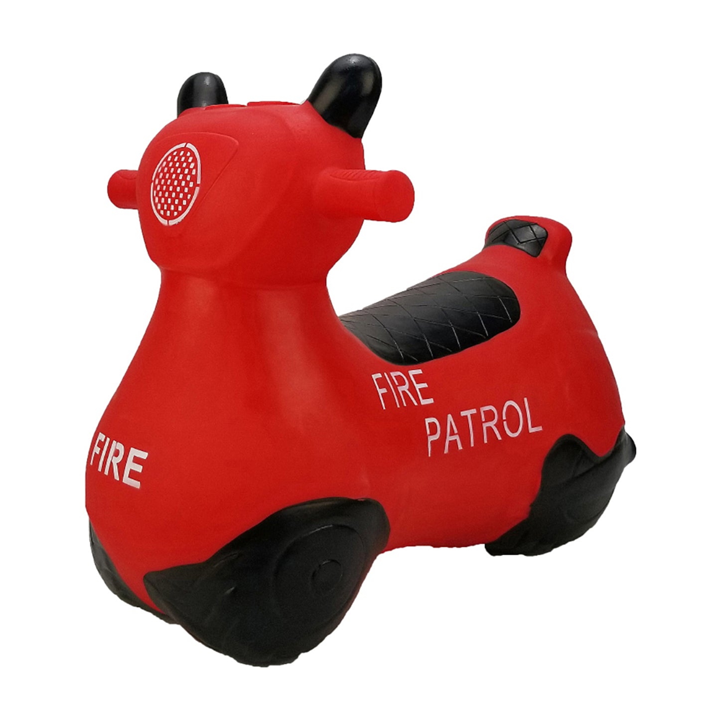 BounceZiez Inflatable Bouncy Ride-On Hopper with Pump - Fire Patrol