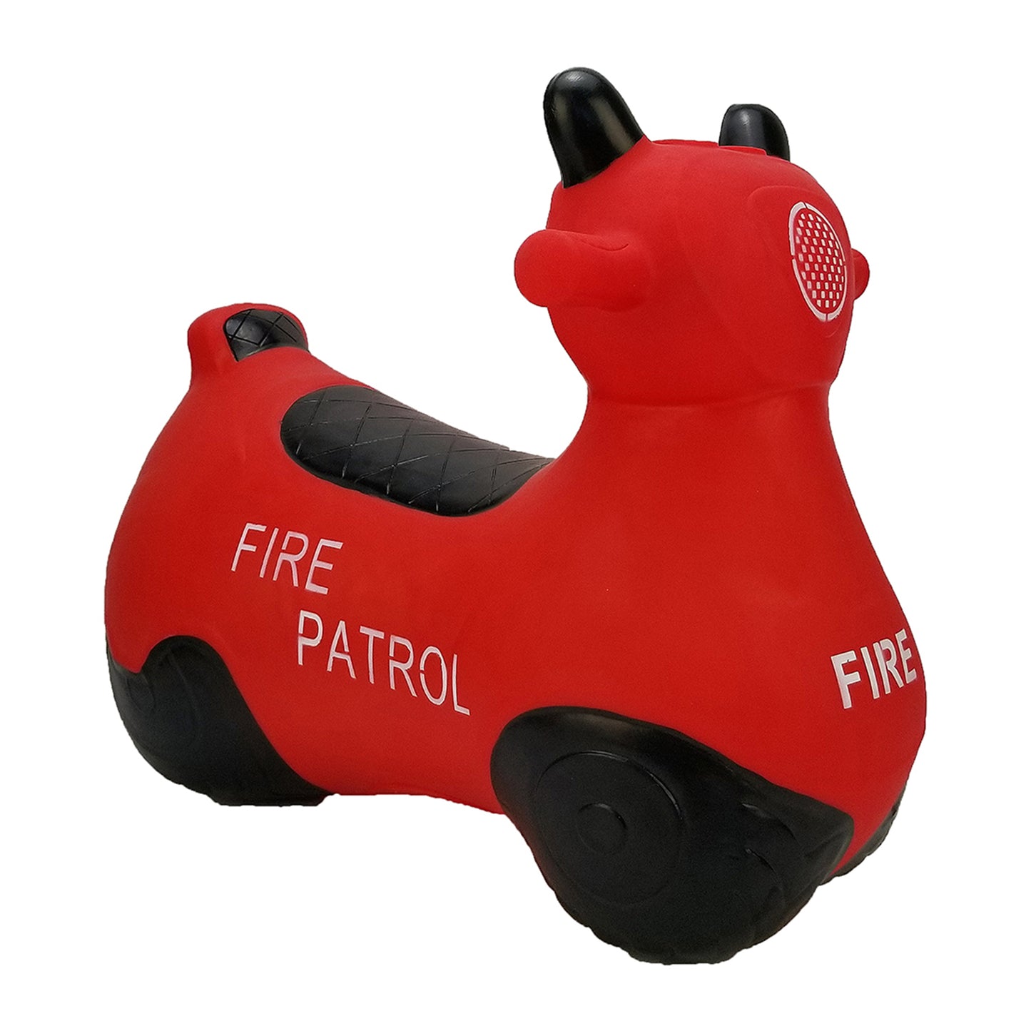 BounceZiez Inflatable Bouncy Ride-On Hopper with Pump - Fire Patrol