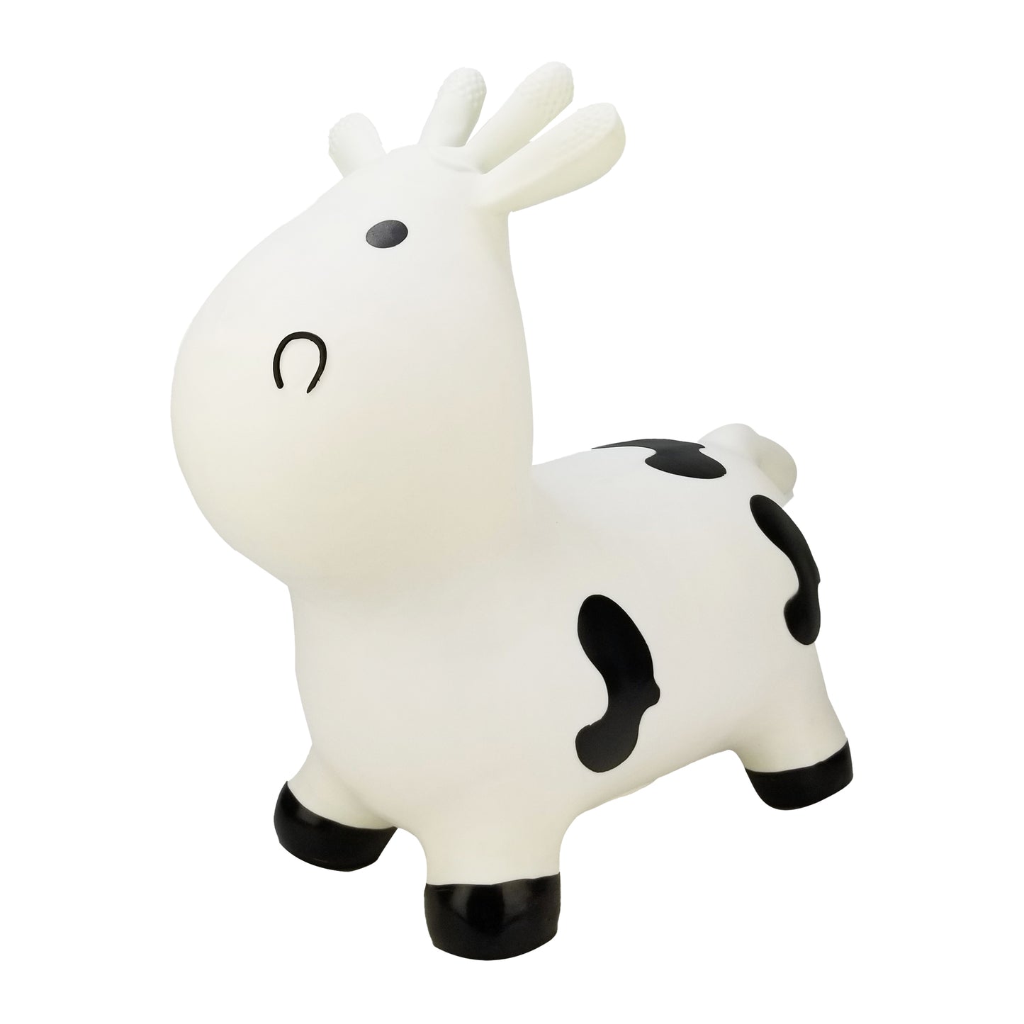 BounceZiez Inflatable Bouncy Ride-On Hopper with Pump - Cow