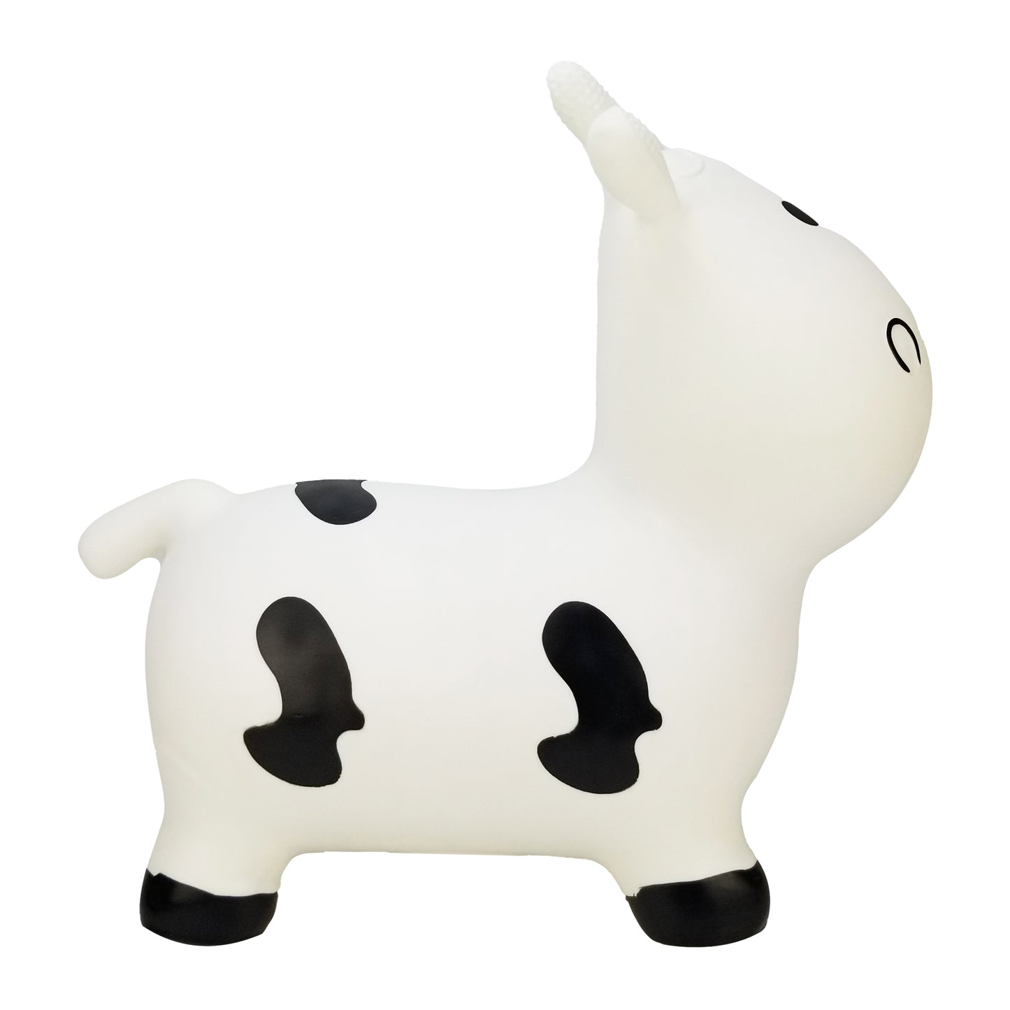 BounceZiez Inflatable Bouncy Ride-On Hopper with Pump - Cow