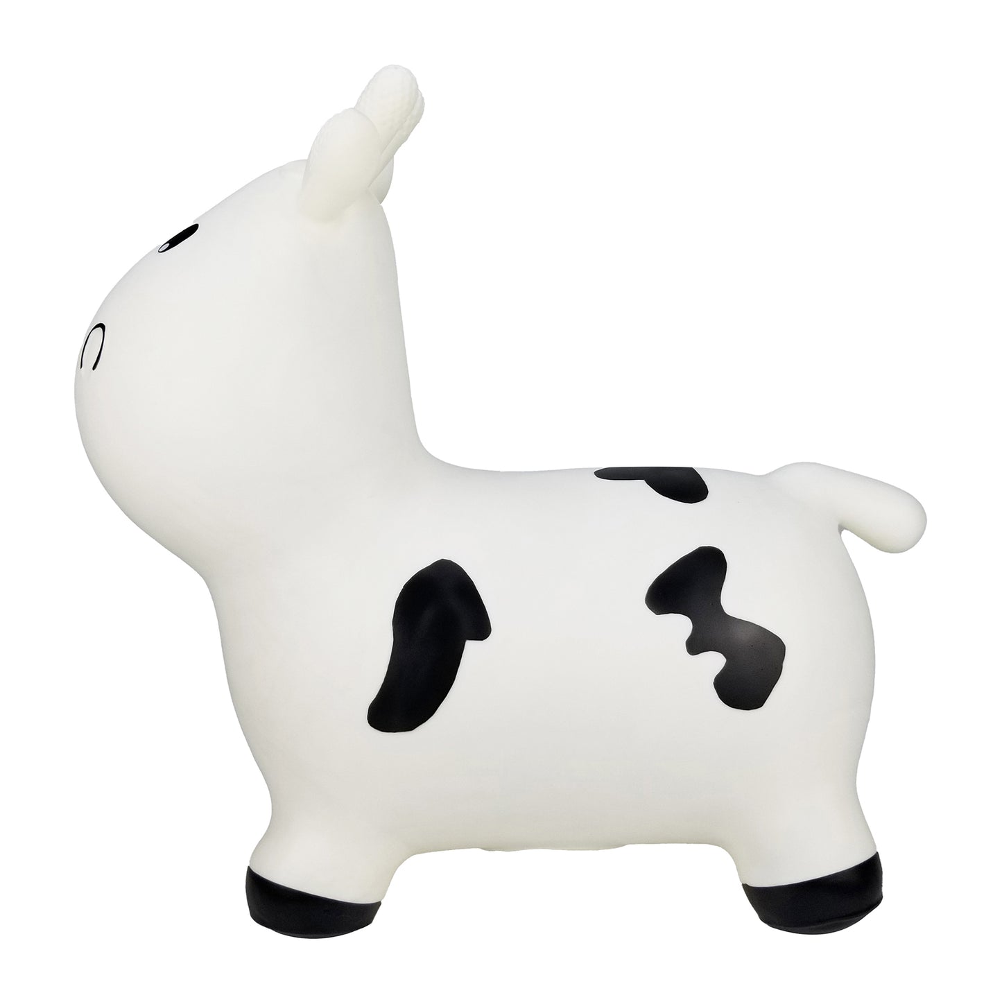 BounceZiez Inflatable Bouncy Ride-On Hopper with Pump - Cow