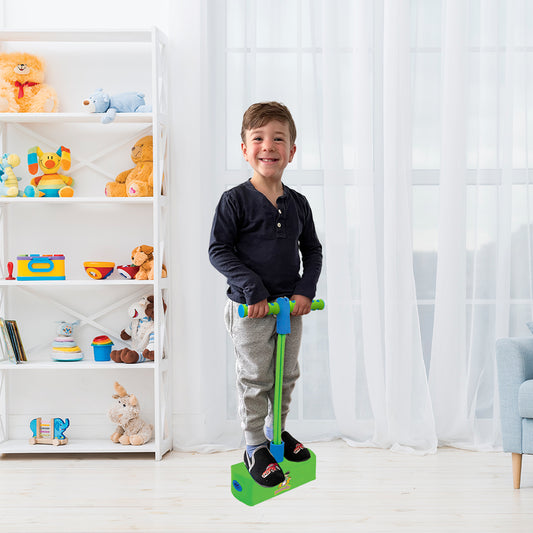 BounceZiez Hop & Squeak Pogo Hopper - Green/Blue