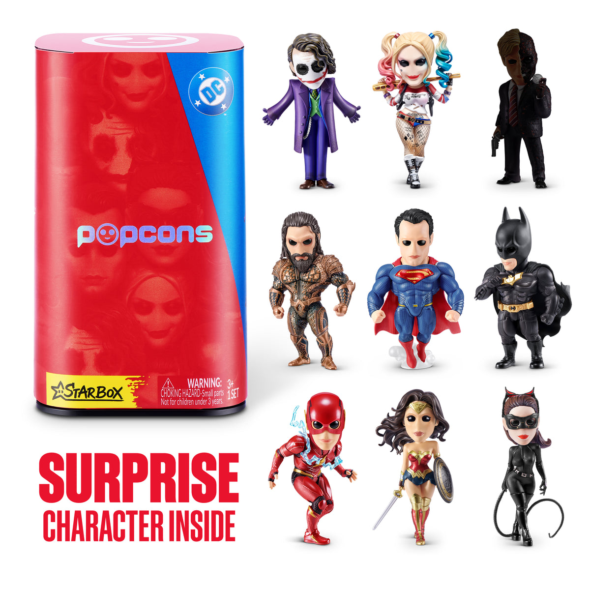 Popcons DC Heroes and Villains Blind Box Collectible Figurine by Starbox