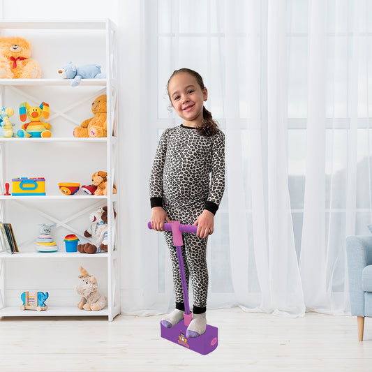 BounceZiez Hop & Squeak Pogo Hopper - Purple/Pink