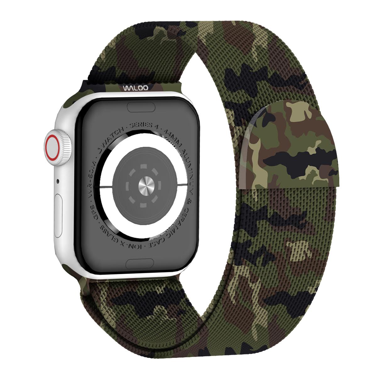 Waloo Camo Printed Magnetic Mesh Band For Apple Watch