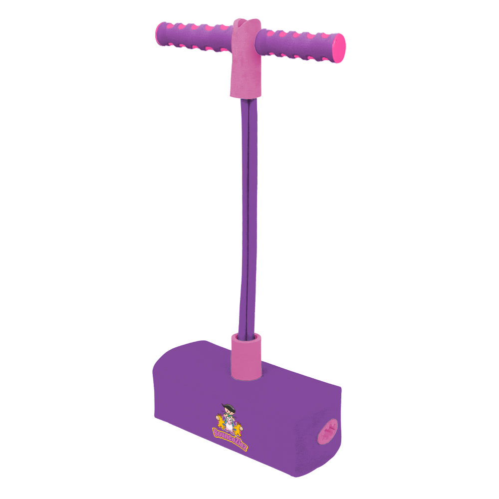 BounceZiez Hop & Squeak Pogo Hopper - Purple/Pink