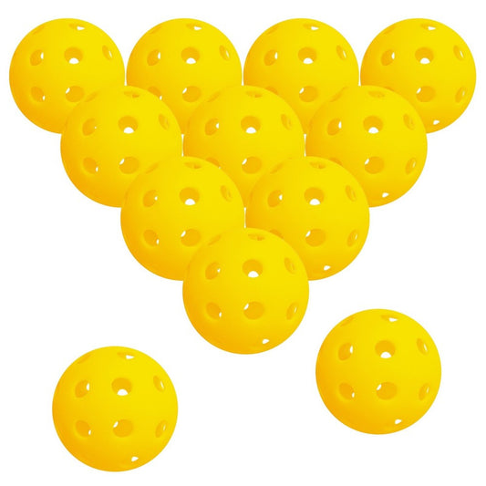 Waloo Sports Replacement Pickleballs - 12 Pack