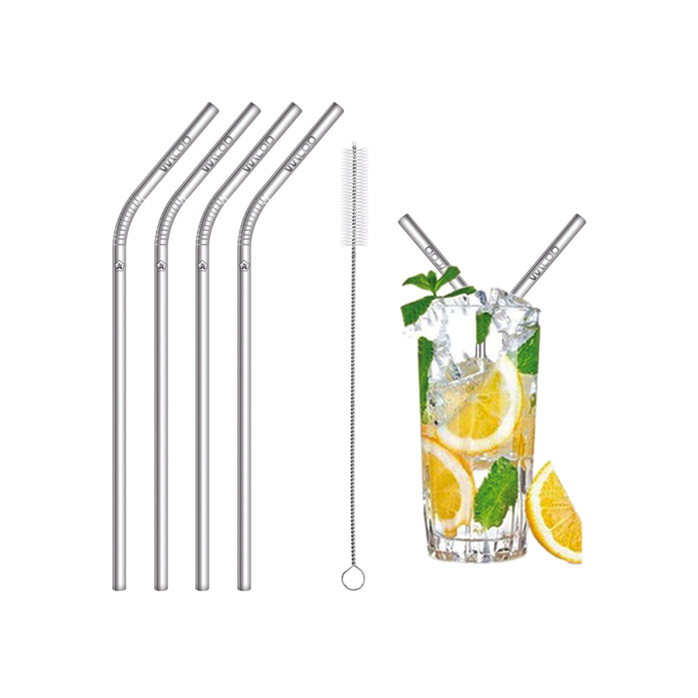 Antibacterial Stainless Steel Drinking Straws (4 Pack)