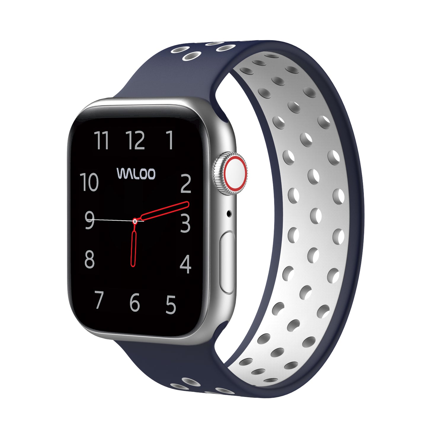 Waloo Breathable Silicone Loop Band For Apple Watch