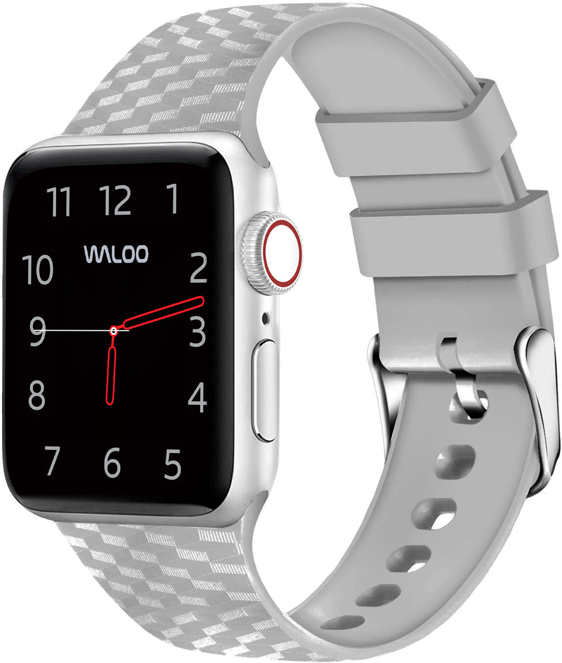 Waloo Carbon Fiber Silicone Band For Apple Watch