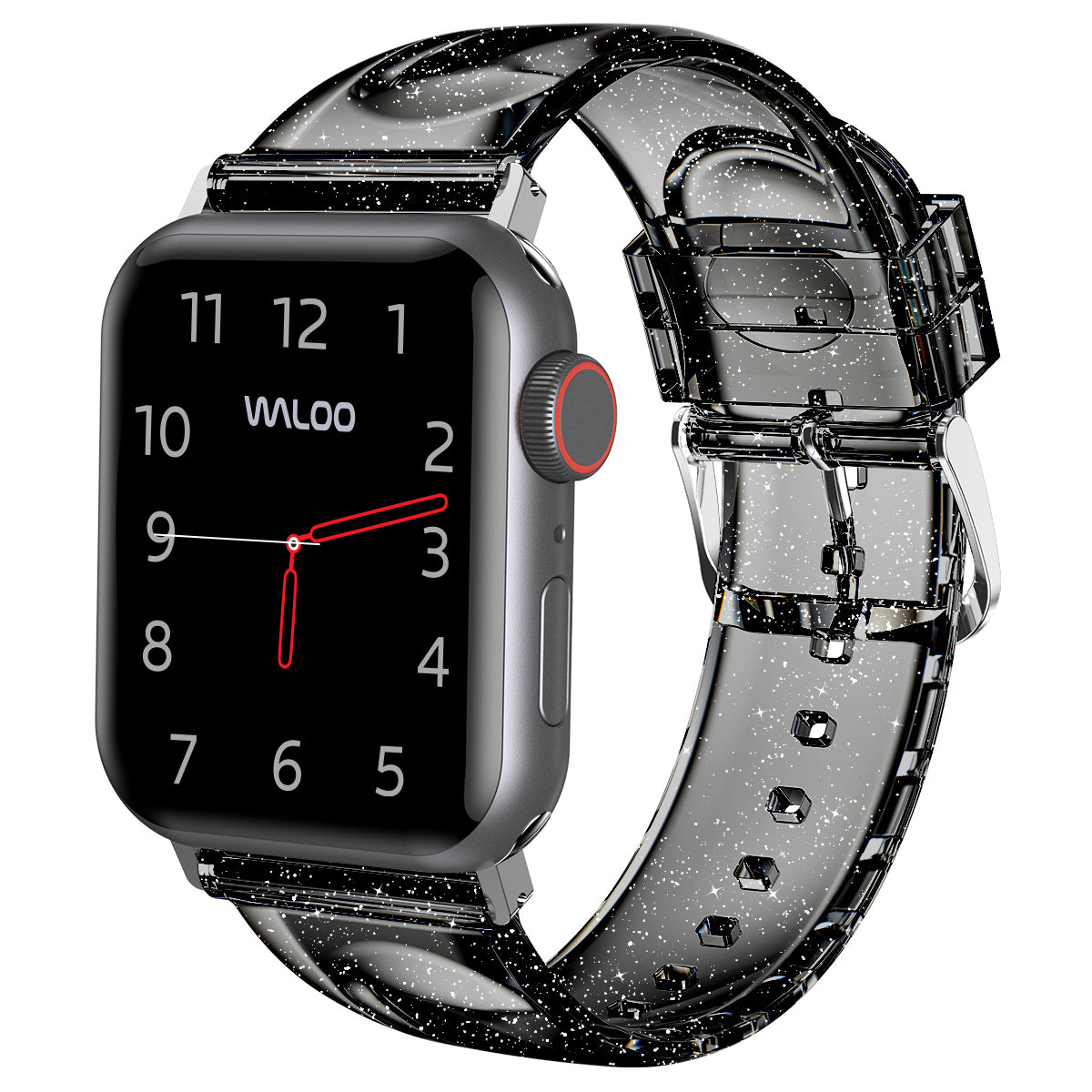 Waloo Clear Glitter Band For Apple Watch