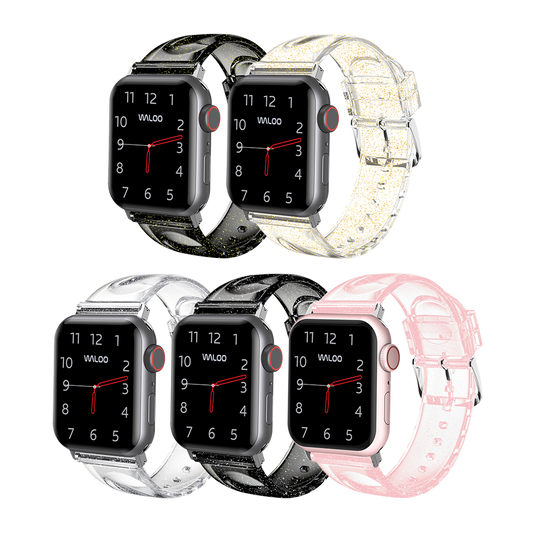 Waloo Clear Glitter Band For Apple Watch