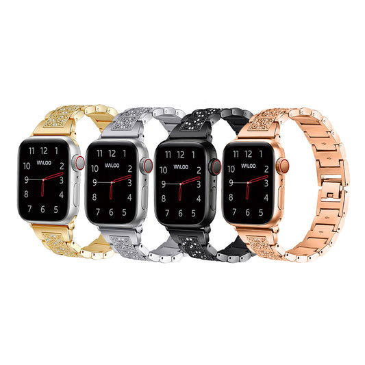 Waloo Rhinestone Pattern Band For Apple Watch