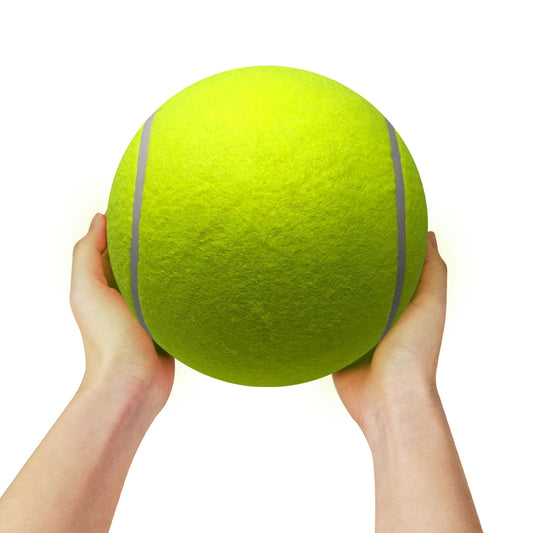 Waloo Jumbo Tennis Ball (Multiple Colors Available) W/Hand Pump