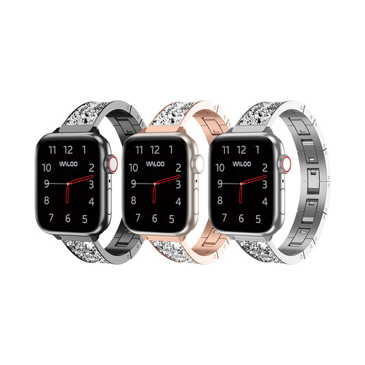 Waloo Diamond Studded Bracelet Band For Apple Watch