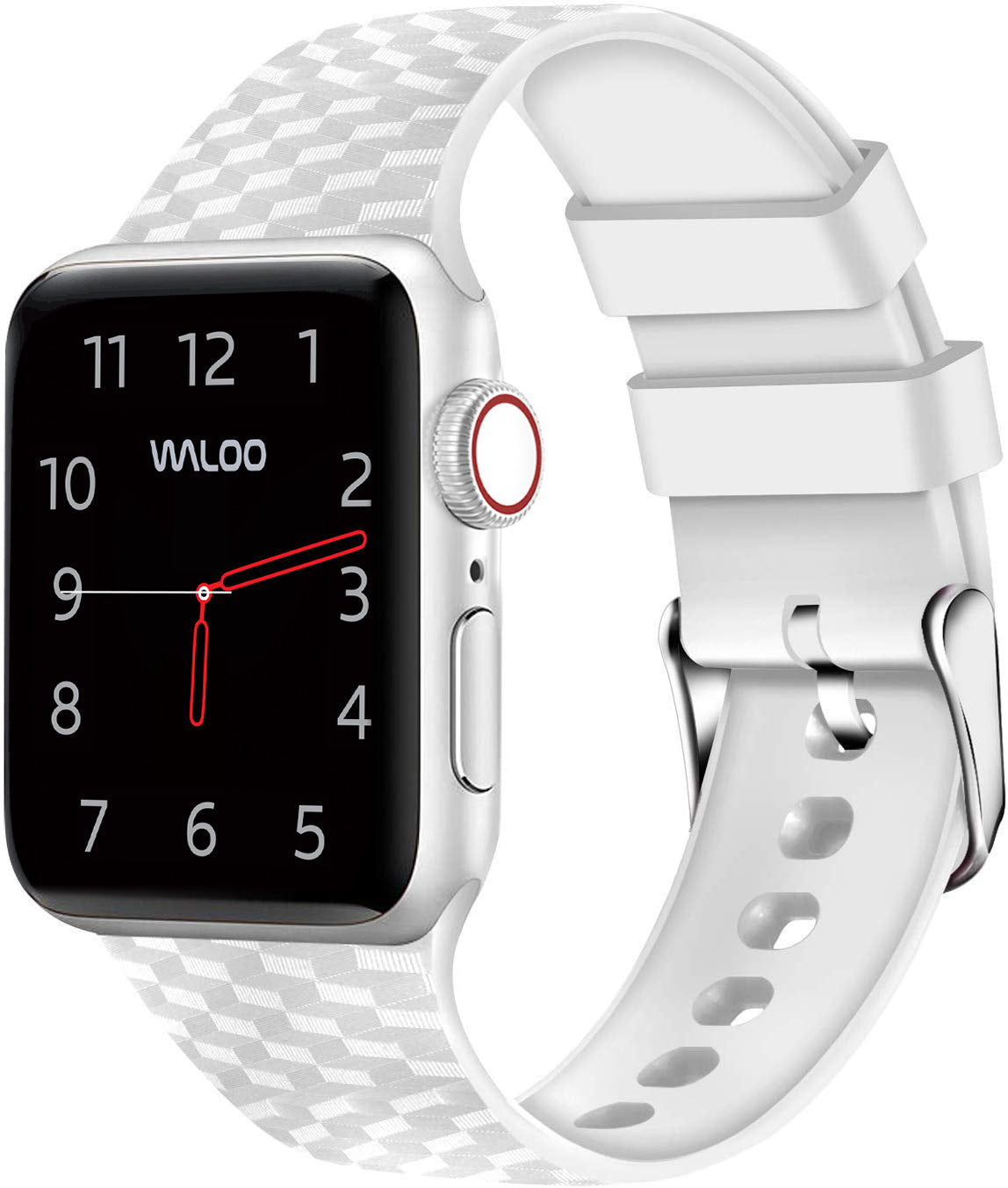 Waloo Carbon Fiber Silicone Band For Apple Watch