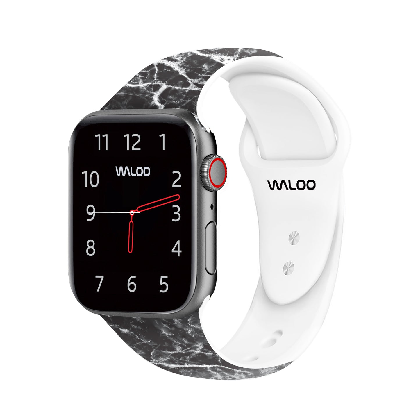 Waloo Marble Silicone Sport Band For Apple Watch