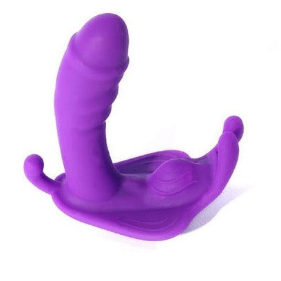 Wireless Remote Control Waterproof Wearable Silicone Butterfly Panty Vibrator