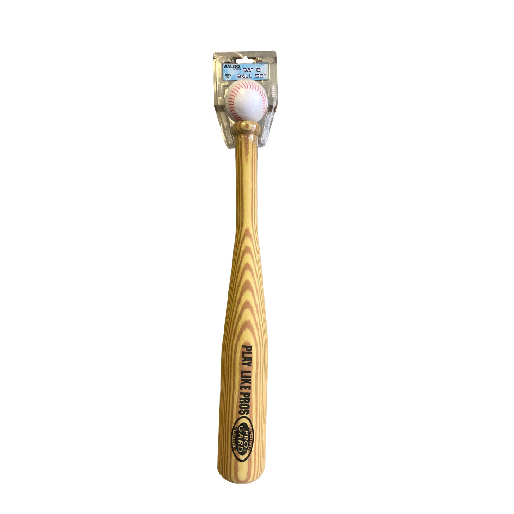 21" Woodgrain Bat & Ball Set